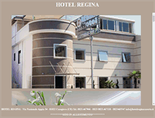 Tablet Screenshot of hotelreginacaserta.it